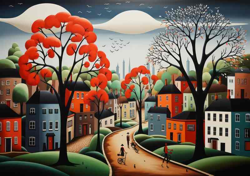 Charming Village Exploration | Canvas