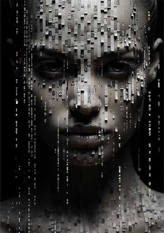 Beyond the Canvas Venturing into Vibrant Voids | Metal Poster