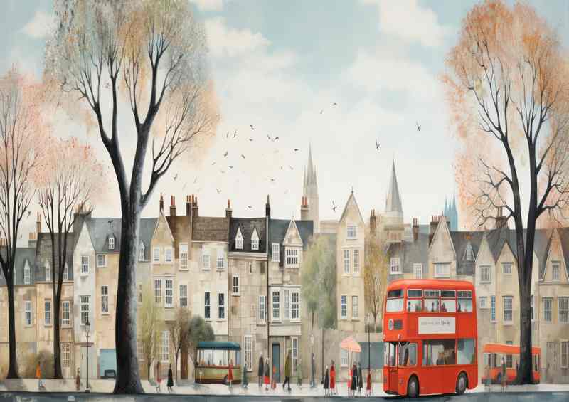 Chroma town A Colourful Whimsical World | Canvas