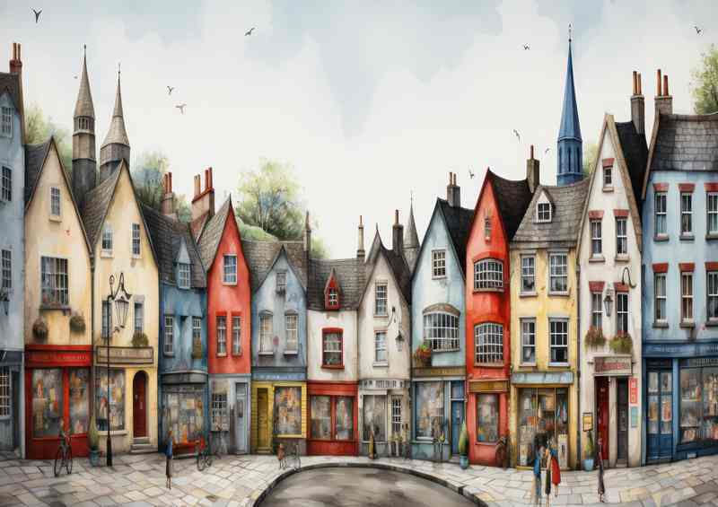 Colourful Streets Whimsical Village Adventures | Poster