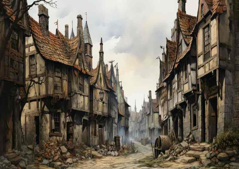 Enchanted Village Quirky Fantasy | Poster