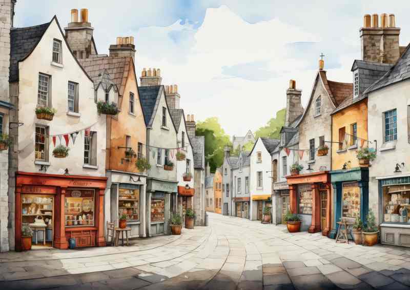 Fantasyland Village Quaint World of Whimsy | Metal Poster