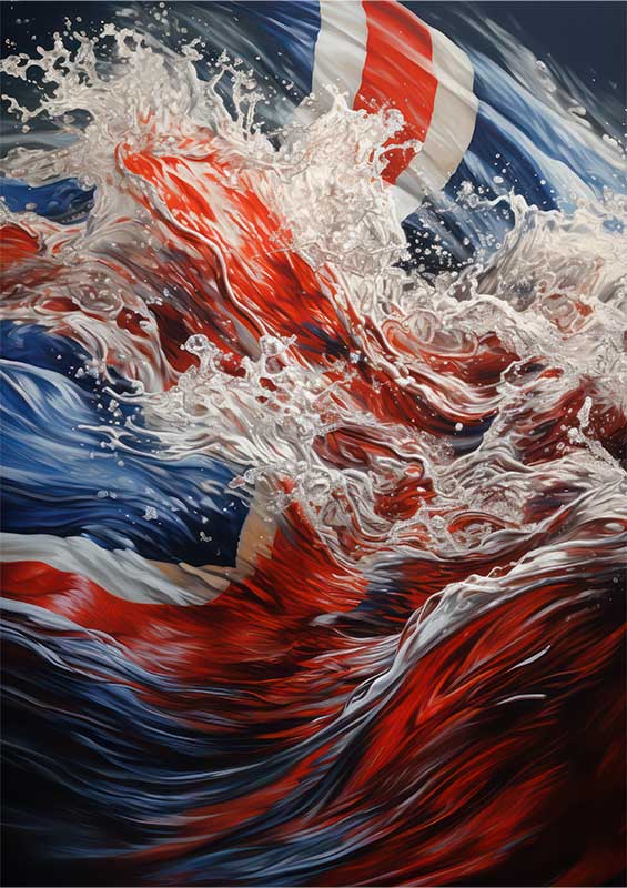British flag art from beyond | Poster