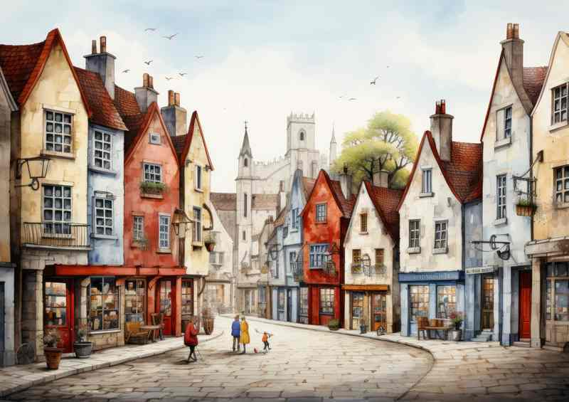 Rainbow Village Tales Colourful Whimsy Unveiled | Poster