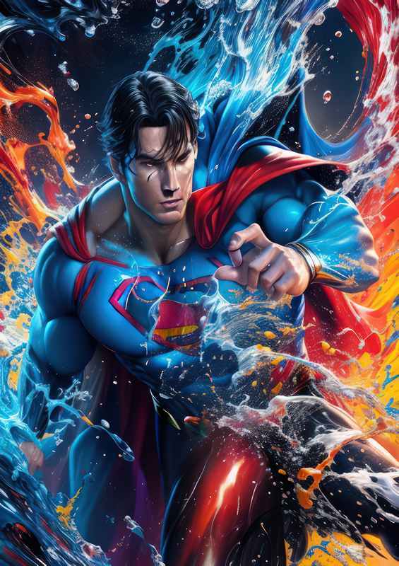 Urban Legends Nightmares Come True super man splash art | Poster