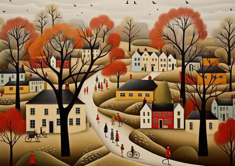 Village Charm Artistic Whimsy Everywhere | Di-Bond