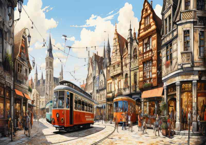 Village Charm Whimsy in Every Corner | Metal Poster