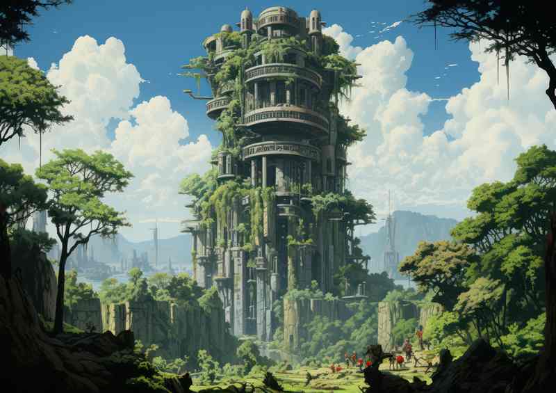 Divine Jungle Metropolis Enigmatic City of the Gods | Canvas