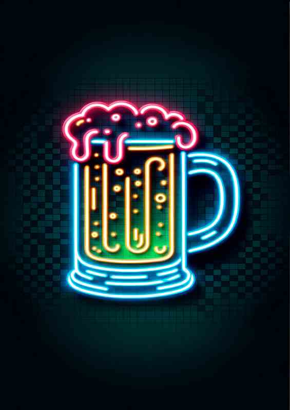 A beer mug with no background suitable for a home bar | Poster