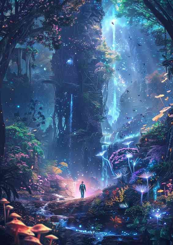 A Man in the enchanted forests | Canvas