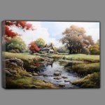 Buy Canvas : (Watercolour Dreams Cottage by English River)