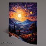 Buy Unframed Poster : (Twilight Serenity Envelops the Scenic Country Path)