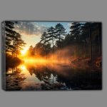 Buy Canvas : (Misty Waters And Sunrise Hopes)