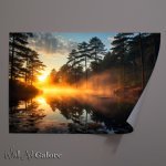 Buy Unframed Poster : (Misty Waters And Sunrise Hopes)
