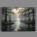 Buy Canvas : (Trees on Lake Majesty)