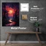 Buy Metal Poster : (Blood Moon Over Mysterious Forest)