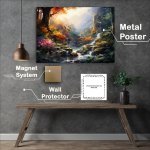 Buy Metal Poster : (Hues of the Woods Colorful Trees)