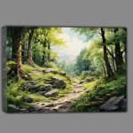 Buy Canvas : (The Winding Path In The Forest)