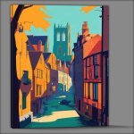 Buy Canvas : (The Shambles Of York Flat design)