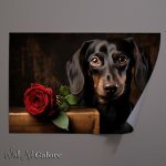 Buy Unframed Poster : (Dachshund waiting for his date to come along)
