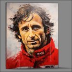 Buy Canvas : (Alain prost Formula one racing driver painted style)