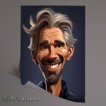 Buy Unframed Poster : (Caricature of Damon Hill F1 driver)