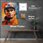 Buy Metal Poster : (Juan Manuel Fangio Formula one racingdriver)