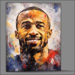Buy Canvas : (Thierry Henry Footballer in the style of splash art)