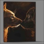Buy Canvas : (A Pair of Dogs)