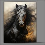 Buy Canvas : (Black beautiful horse)
