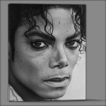 Buy Canvas : (Michael Jackson black and white art)