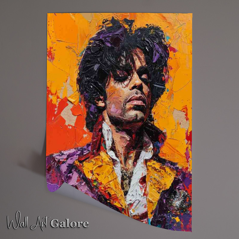 Buy Unframed Poster : (Prince pallet knife painting that represents)