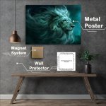 Buy Metal Poster : (Cosmic Lions head)