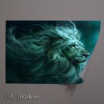 Buy Unframed Poster : (Cosmic Lions head)
