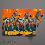 Buy Unframed Poster : (Zebras in a abstract form)