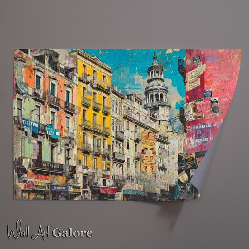 Buy Unframed Poster : (Old Village painting in Italy)
