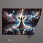 Buy Unframed Poster : (Celestial angel her gown cascading like a waterfall of stars)