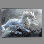 Buy Canvas : (Fantasy creatures white dragon)