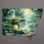 Buy Unframed Poster : (Whimsical watercolor in the rain)