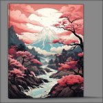 Buy Canvas : (Cherry Trees and Mountain Echoes)