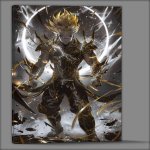 Buy Canvas : (Goku wearing black and gold armor)