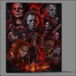 Buy Canvas : (Iconic horror movie characters nightmare)