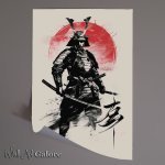 Buy Unframed Poster : (black_and_white_samurai_poster_design_with_brush_st_e64943da-58a1-4c57-a6a3-b32ddbaab7e0)