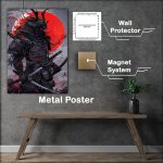 Buy Metal Poster : (black_demon_samurai_dark_fantasy_style_with_two_kat_5eab28e0-6dd6-4ed4-982e-b6ff825c94db)