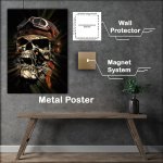 Buy Metal Poster : (The Plane that never made it skull)