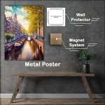 Buy Metal Poster : (Amsterdam dreams in summer with clouds)