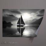 Buy Unframed Poster : (Enchanting Moonlight Over Serene Yacht)