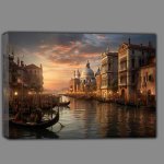 Buy Canvas : (Grand Canal Elegance Evening's Radiant Palette)