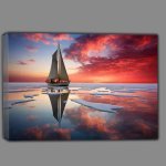 Buy Canvas : (Sailboats Gentle Sway Seascapes Dreamy Palette)