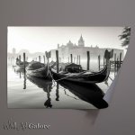 Buy Unframed Poster : (Venices Tranquil Waters Gondola Silhouett)